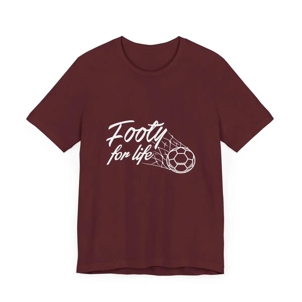 "Footy For Life" Jersey Short Sleeve Tee - T-Shirt by Futbol Kingdom