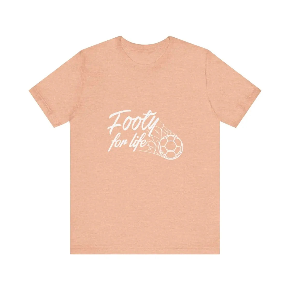 "Footy For Life" Jersey Short Sleeve Tee - T-Shirt by Futbol Kingdom