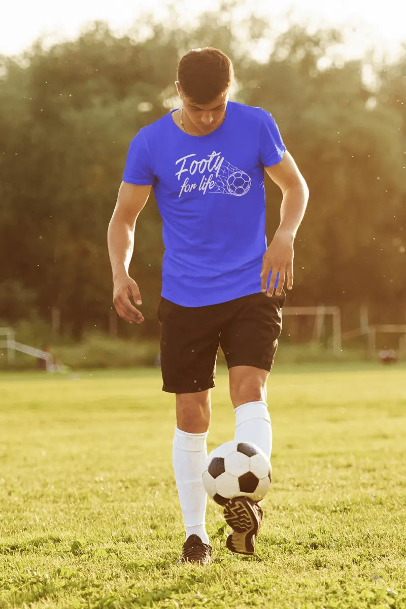 "Footy For Life" Jersey Short Sleeve Tee - T-Shirt by Futbol Kingdom