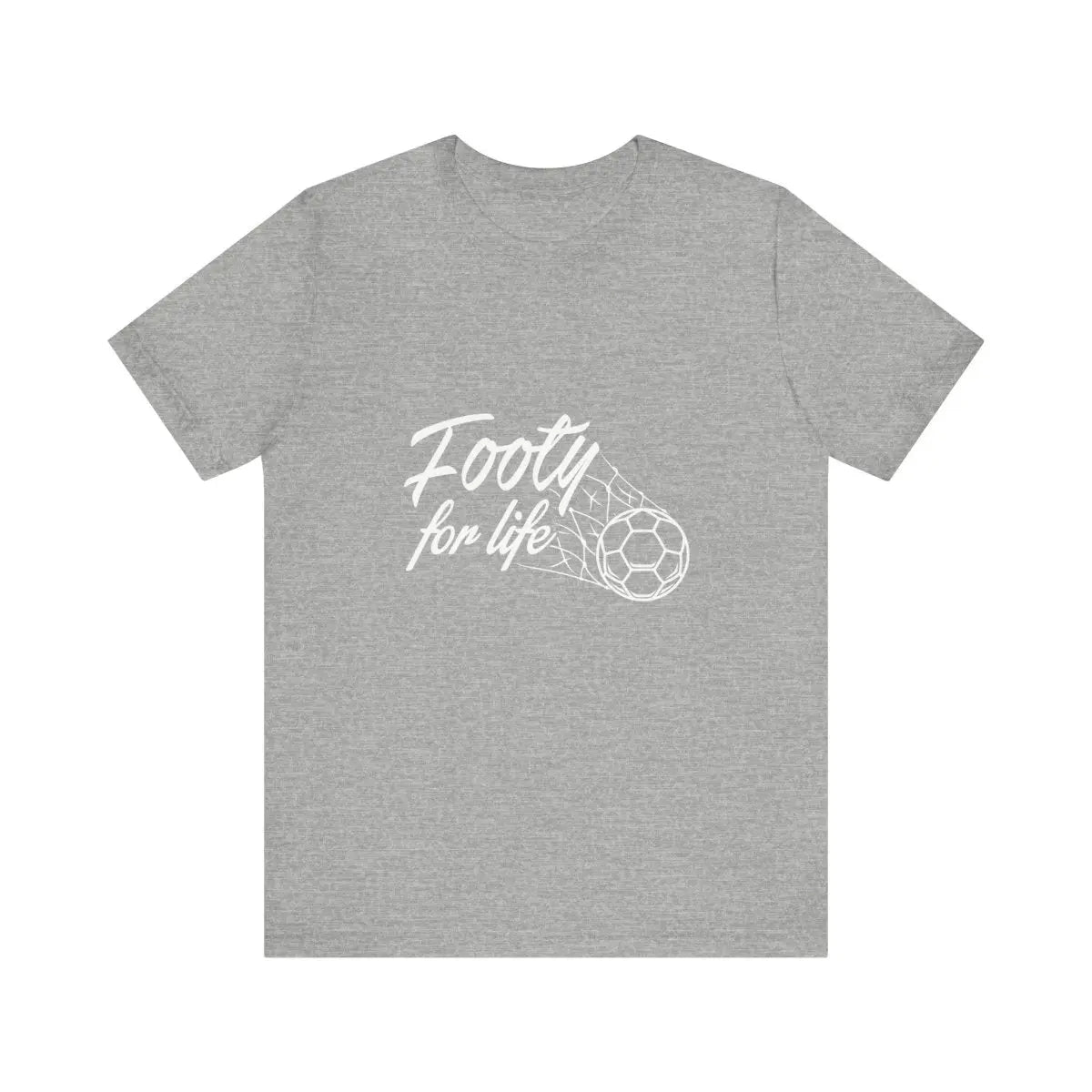 "Footy For Life" Jersey Short Sleeve Tee - T-Shirt by Futbol Kingdom