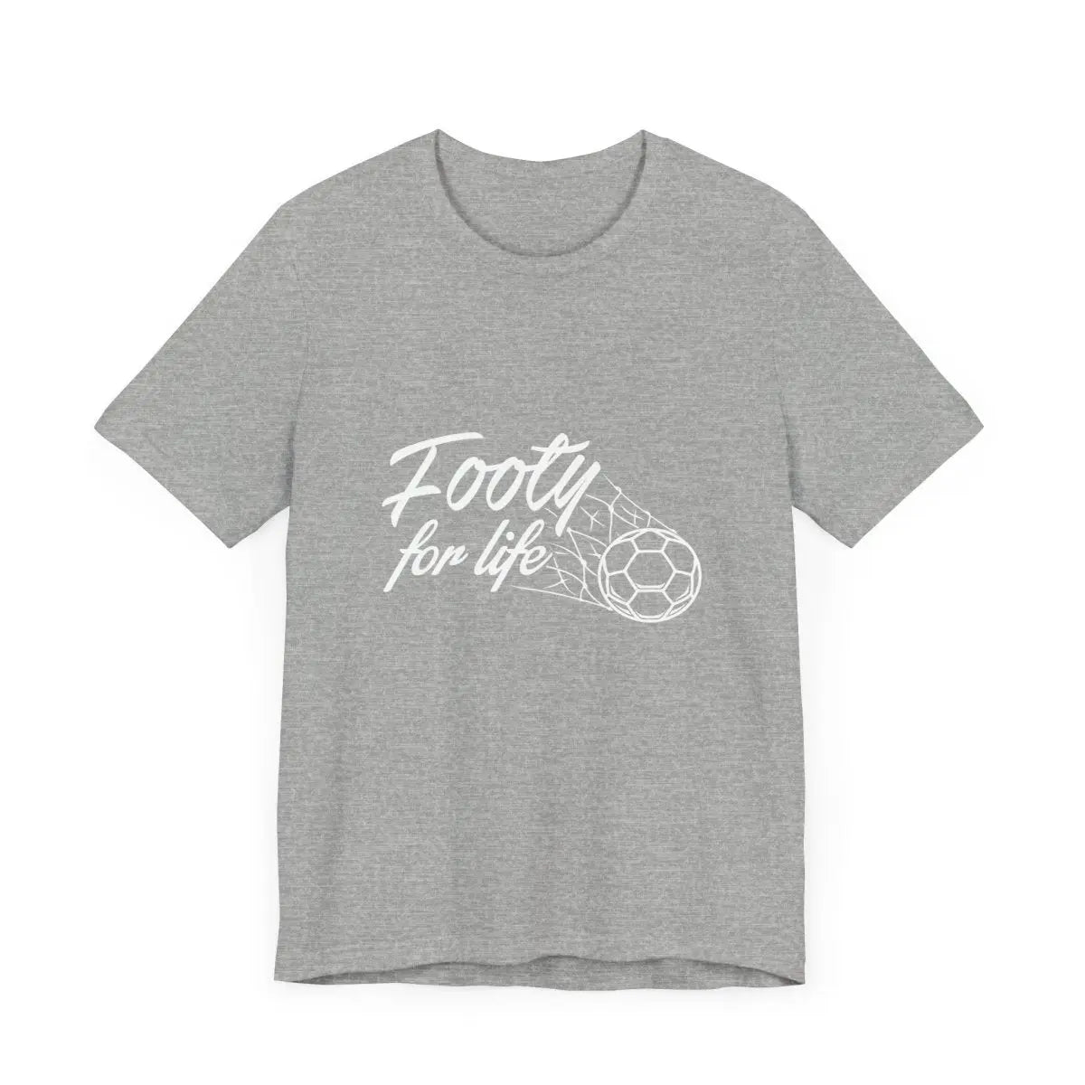 "Footy For Life" Jersey Short Sleeve Tee - T-Shirt by Futbol Kingdom