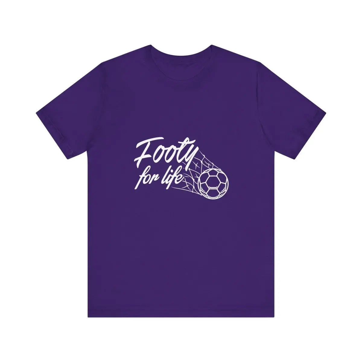 "Footy For Life" Jersey Short Sleeve Tee - T-Shirt by Futbol Kingdom