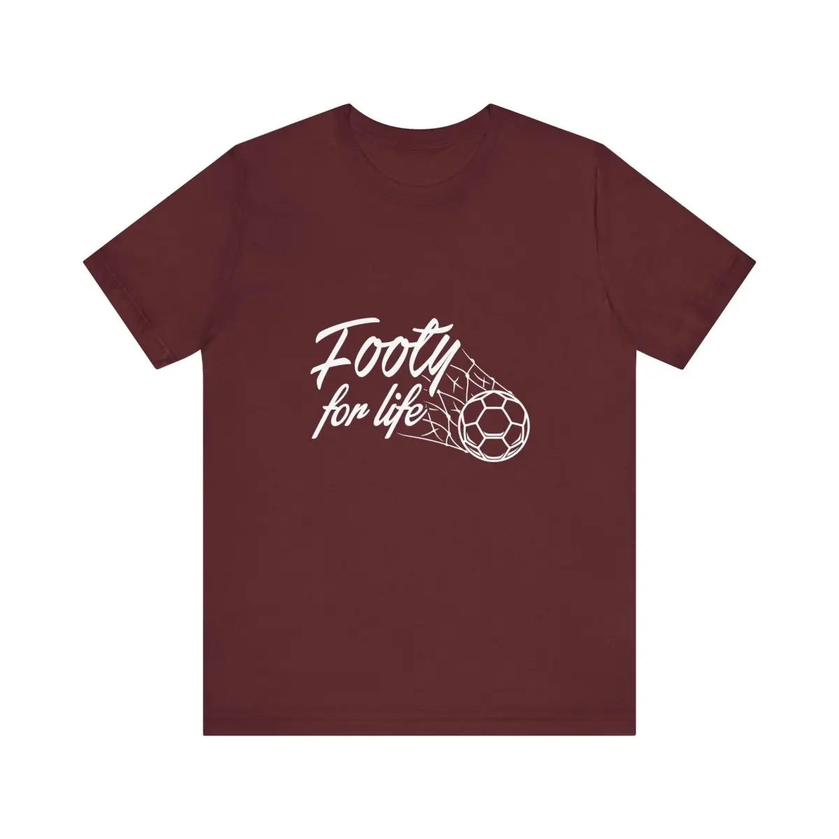 "Footy For Life" Jersey Short Sleeve Tee - T-Shirt by Futbol Kingdom