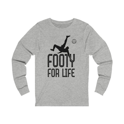 Men's Footy For Life Jersey Long Sleeve Tee - Futbolkingdom
