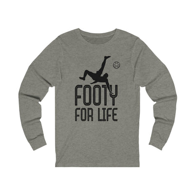 Men's Footy For Life Jersey Long Sleeve Tee - Futbolkingdom