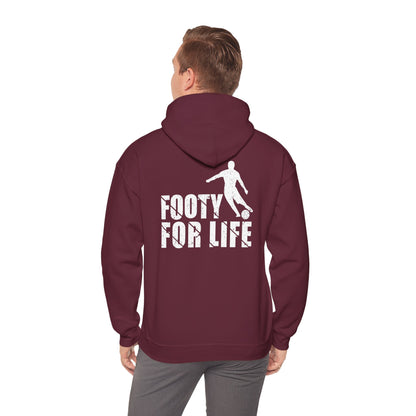 "Footy For Life" Heavy Blend™ Hoodie, Hooded Sweatshirt - Futbolkingdom