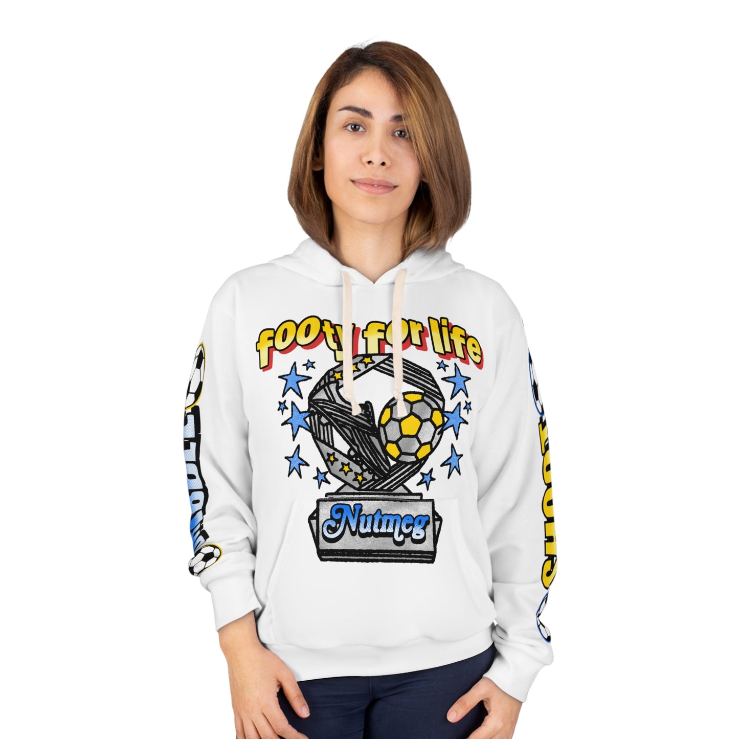 Men's Footy For Life  Pullover Hoodie (AOP)