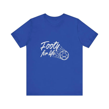 "Footy For Life" Jersey Short Sleeve Tee - T-Shirt by Futbol Kingdom