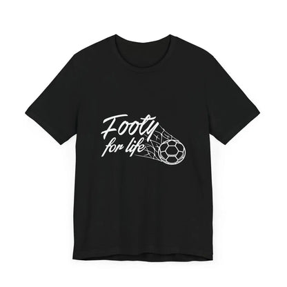 "Footy For Life" Jersey Short Sleeve Tee - T-Shirt by Futbol Kingdom