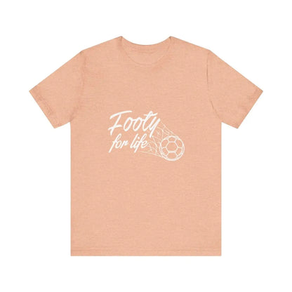 "Footy For Life" Jersey Short Sleeve Tee - T-Shirt by Futbol Kingdom