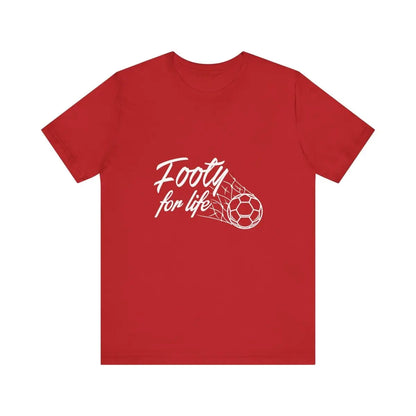 "Footy For Life" Jersey Short Sleeve Tee - T-Shirt by Futbol Kingdom
