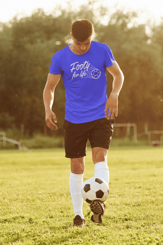 "Footy For Life" Jersey Short Sleeve Tee - Futbolkingdom