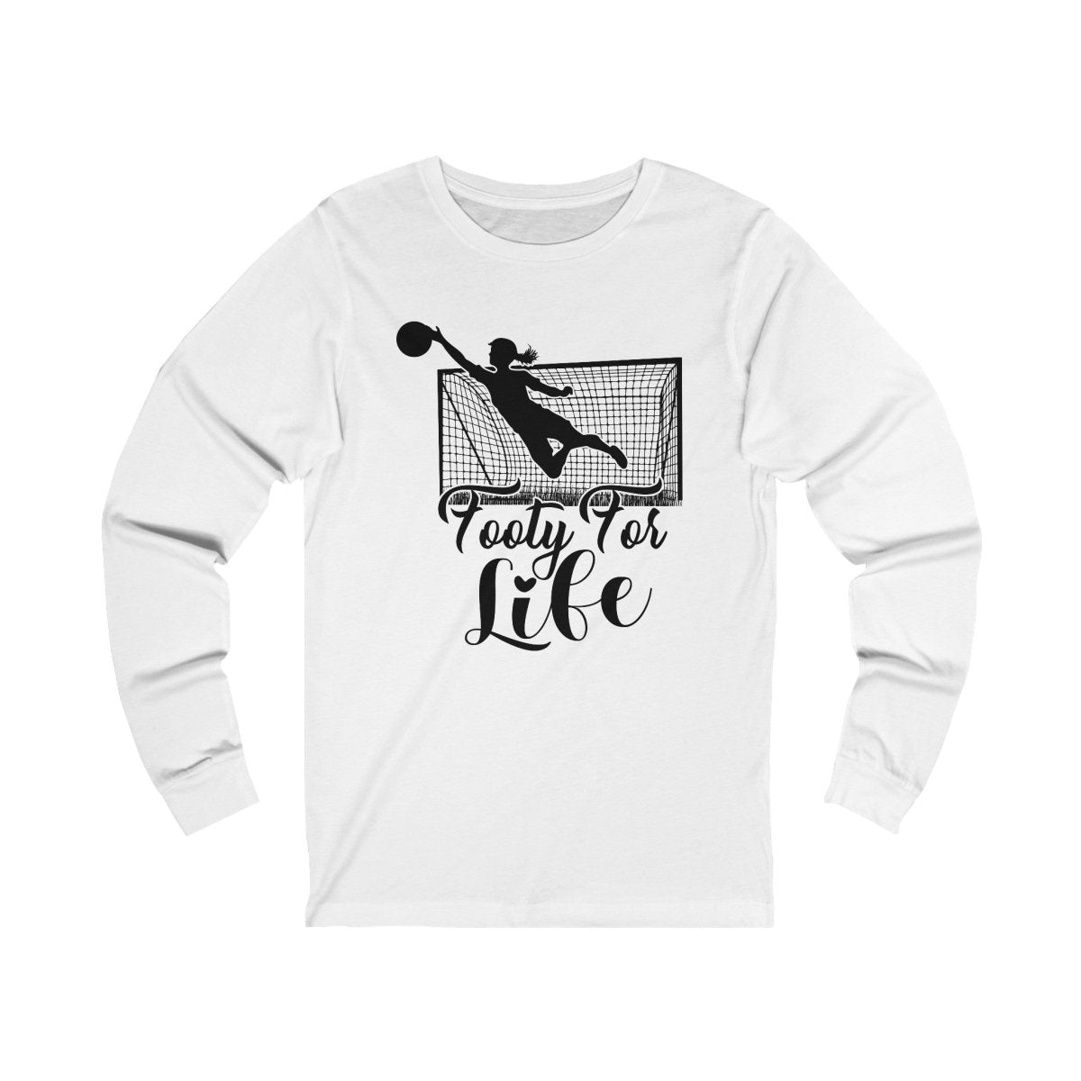 Futbol Kingdom "Footy For Life" Women's Goalie Long Sleeve Hoodie - Futbolkingdom