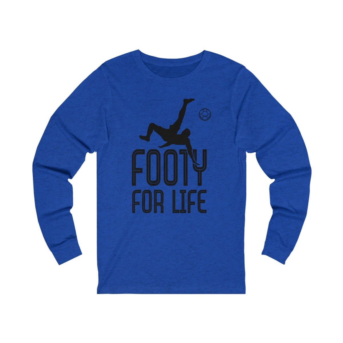 Men's Footy For Life Jersey Long Sleeve Tee - Futbolkingdom