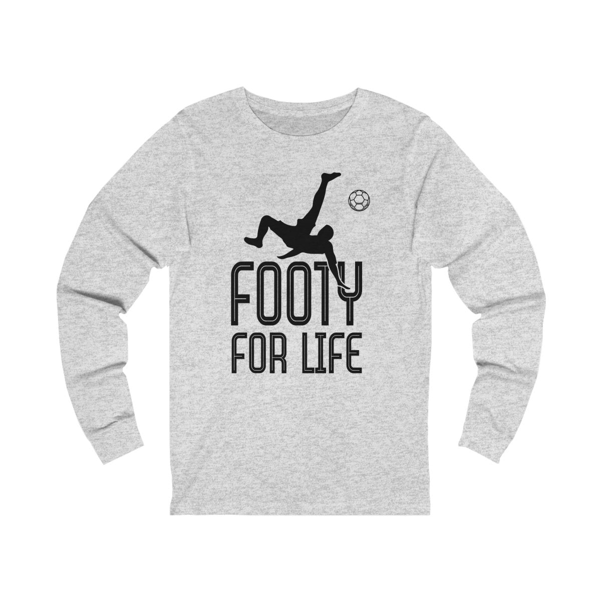 Men's Footy For Life Jersey Long Sleeve Tee - Futbolkingdom