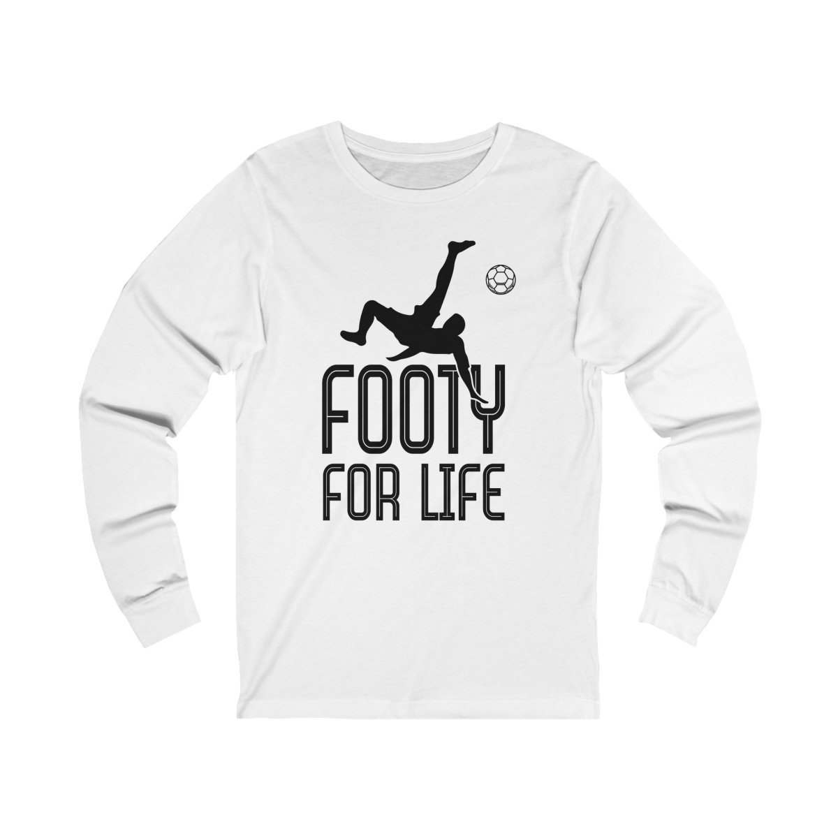 Men's Footy For Life Jersey Long Sleeve Tee - Futbolkingdom