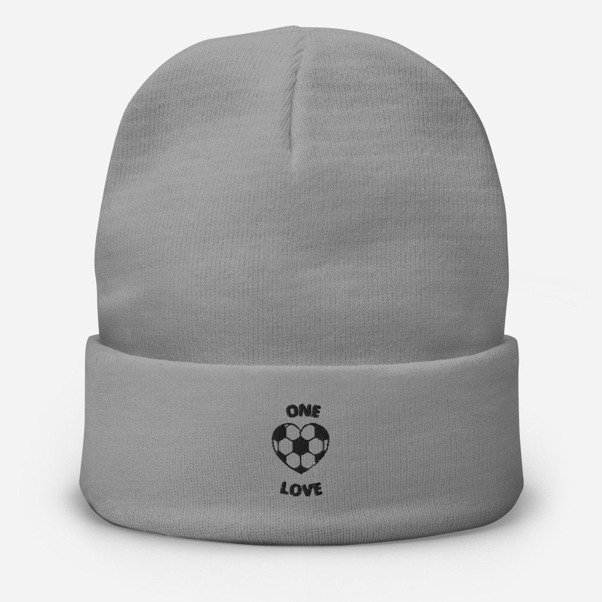 One Love Soccer Embroidered Beanie - Futbolkingdom